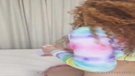 Angel Vinitska euRedhead de quatro pelada